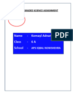 VI A Secondterm Science Checked KomaylAdnan