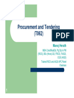 Procurement and Tendering