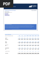 3 Statement Financial Analysis Template