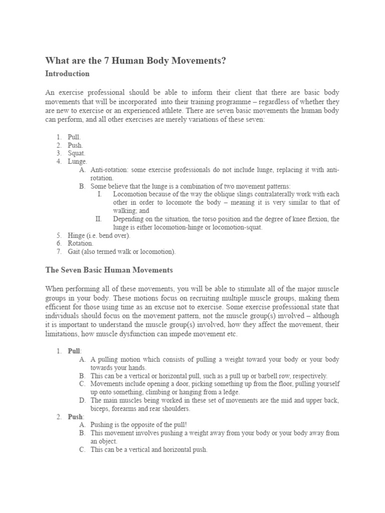 Movement | PDF | Weight Training