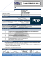 Sem 1 - Plano de Ensino