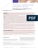 Influence of Intraoral Temperature and Relative Humidity