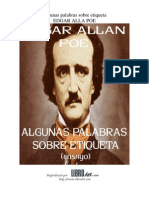 Poe, Edgar Allan - Algunas Palabras Sobre Etiqueta