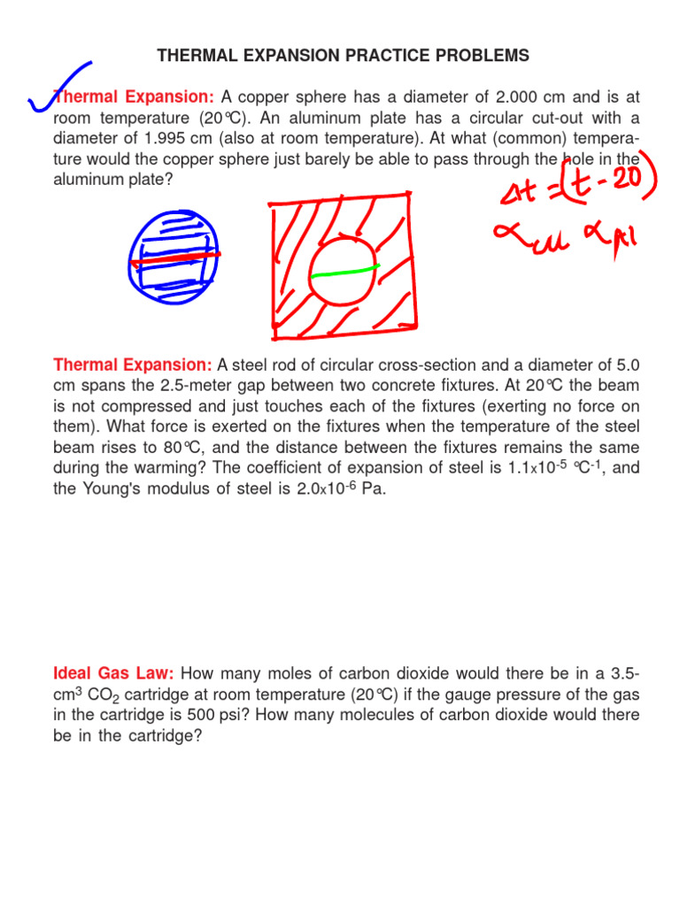4b Thermalproblems 2018 | PDF | Heat | Gases