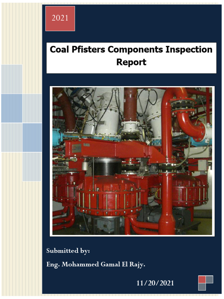 Coal Pfisters Inspection Report 2021 | PDF | Pipe (Fluid Conveyance ...