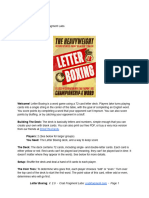Letter Boxing Rules