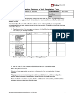 Tu - Learner Reflection Evidence of Unit Completion Form V3