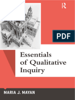 (Qualitative Essentials) Maria J. Mayan - Essentials of Qualitative Inquiry