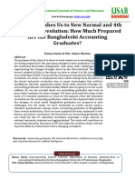 COVID 19 Pushes Us To New Normal and 4th Industrial Revolution: How Much Prepared Are The Bangladeshi Accounting Graduates?