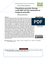 Impact of Population Growth, Energy Consumption and GDP On CO2 Emissions in Congo Brazzaville