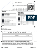 Test Po Dziale 1. Poznajemy Warsztat Przyrodnika, Wersja 1 Karta Odpowiedzi
