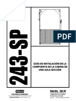 243 SP Single Section Car Gate Installation Guide Spanish