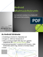 01 - Az Android Rendszer Es A Fejlesztoi Kornyezet Bemutatasa