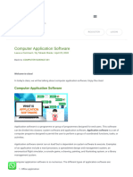 Computer Application Software - ClassNotes - NG