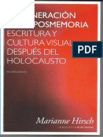 Hirsch, Marianne, La generación de la posmemoria