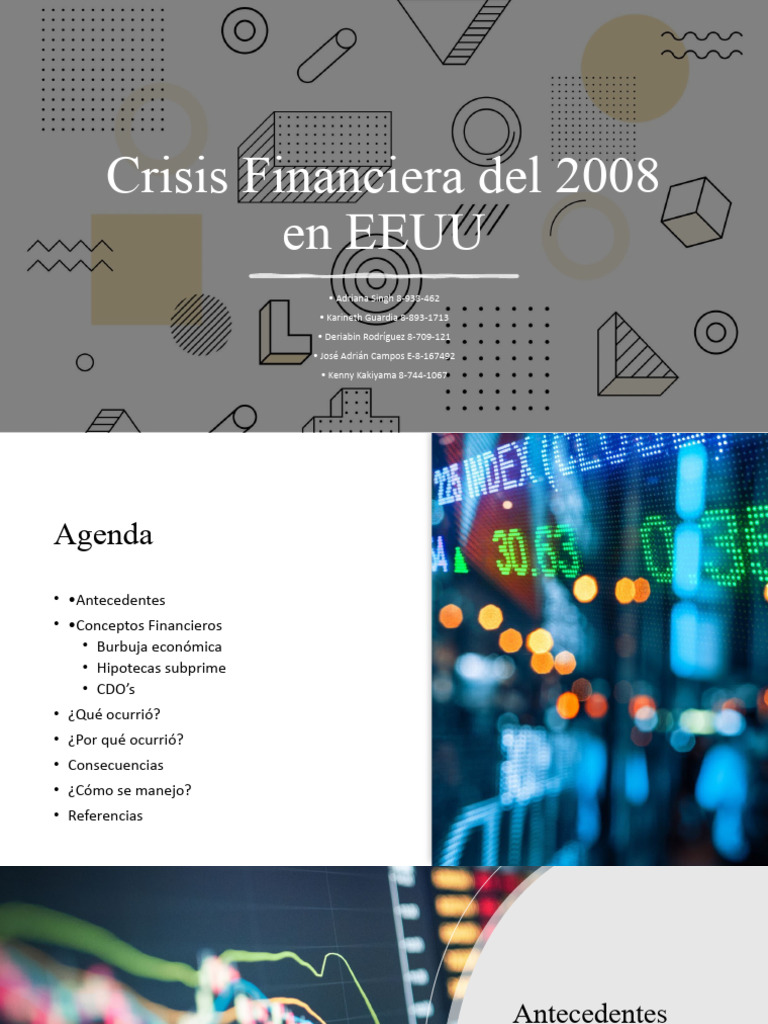 Análisis de la Crisis Financiera 2008 | PDF | Hipotecas | Préstamos
