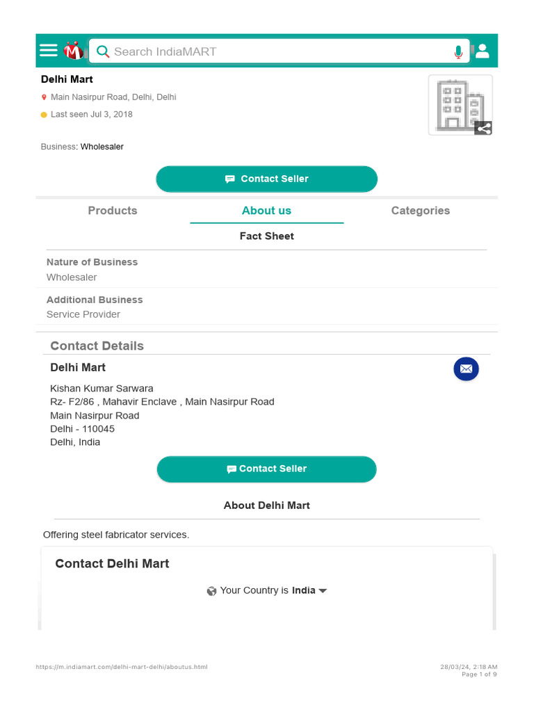 Delhi mart wholesaler from main nasirpur road delhi india about