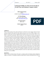 Factors Influencing The Financial Viability of A Water Service Provider