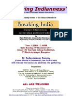 Book Release Event of 'Breaking India' On 20th Nov, 2011 5.30PM - 7.45PM