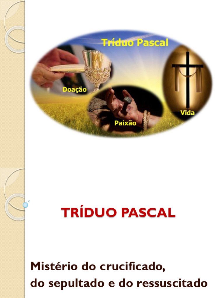 TRÍDUO PASCAL 5 Feira Santa | PDF | Eucaristia | Páscoa