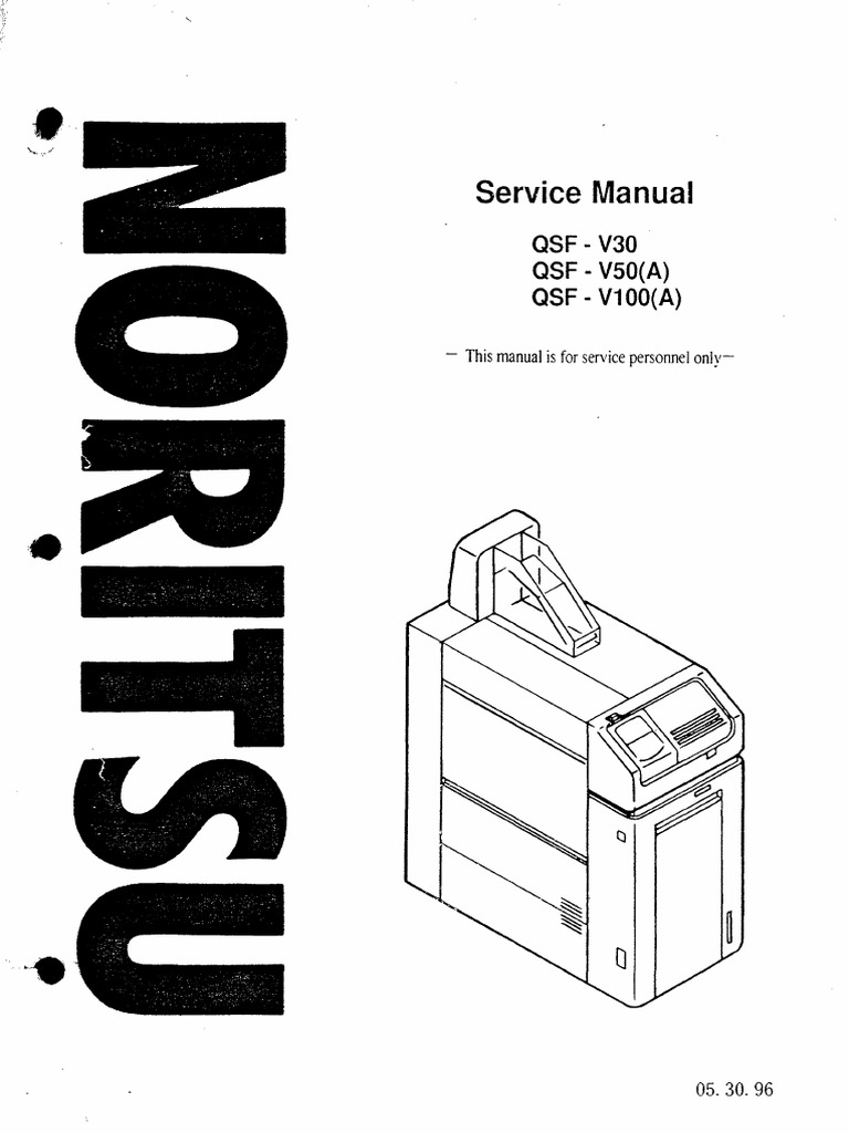 QSFV30 V50 V100 Service Manual | PDF