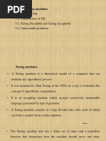 Chapter 5 Turing Machines