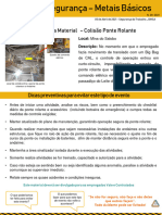 Alerta de Segurança 28 - Evento Com Perda Material - Colisão Ponte Rolante