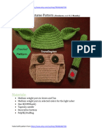 Yoda Outfit/Costume Pattern: Materials