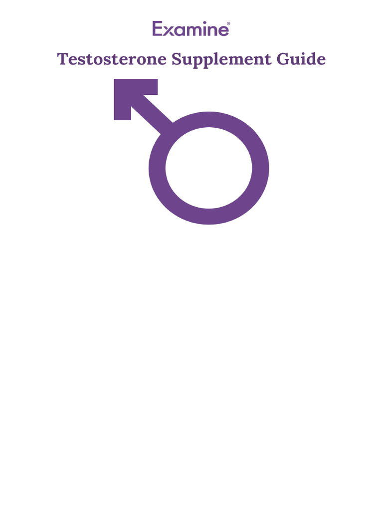 Testosterone Supplement Guide Examine 2023 Examine Anna's