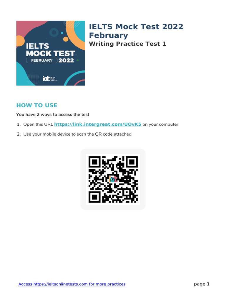 IELTS Writing Practice Tasks 2022 | PDF | Homework | Information
