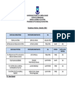 Disciplinas e Horarios - 2024.1