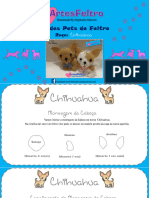 Molde Pet em Feltro Chihuahua