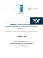 Madagascar Rapport Evaluation Des Capacites en RRC Juin 2012