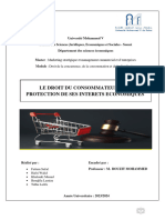 Rapport-Droit Du Consommateur À La Protection Des Intérêts Economiques