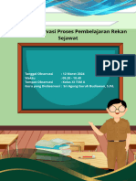 Contoh Laoran Observasi Teman Sejawat PMM Kurikulum Merdeka