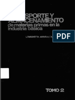 Transporte y Almacenamiento de Materias Primas en La Industria Básica (Tomo 2) - Luis Targhetta Arriola, Agustín López Roa - 1ra Edición