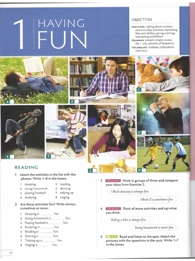 Think 1 A2 Unit 1 | PDF