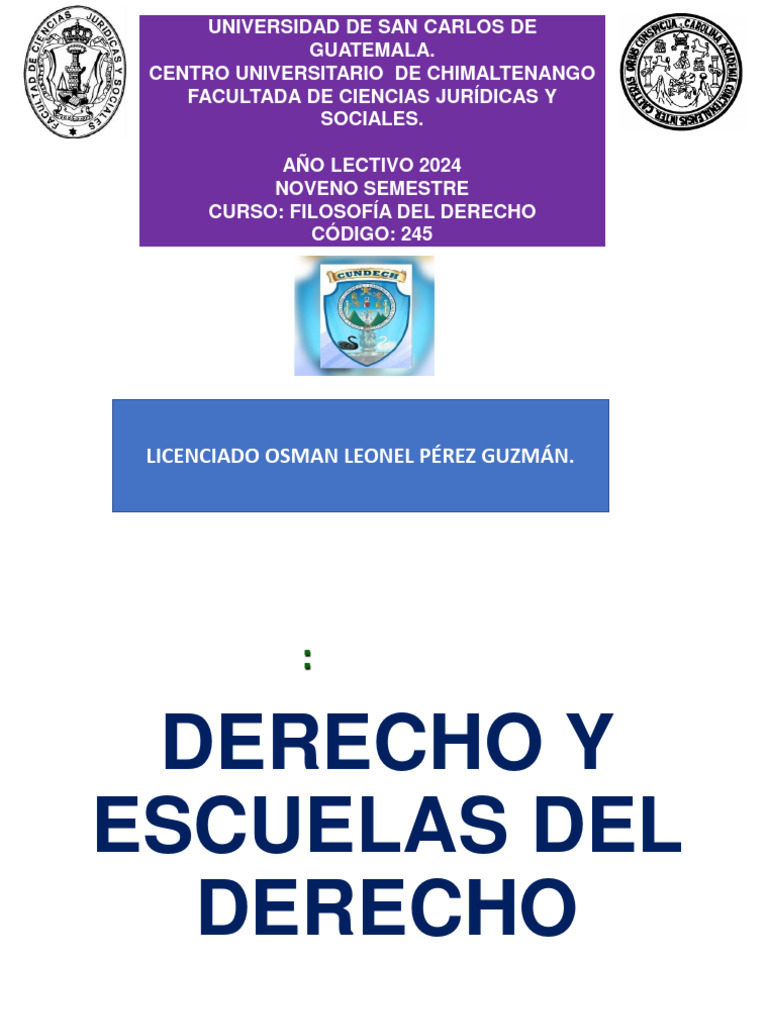 Derecho y Escuelas Del Derecho Descargar gratis PDF La Ley natural