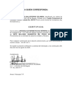 Certificacion de Ingresos JKRH
