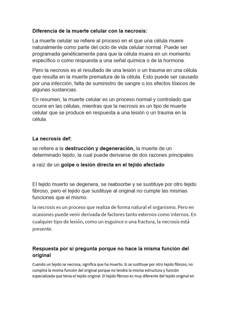 La Necrosis | PDF | Biología Celular) | Isquemia