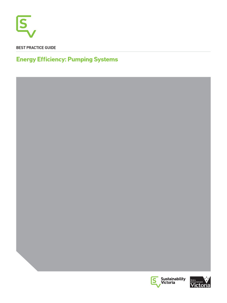 Energy Efficiency in Pumping Systems | PDF | Pump | Efficient Energy Use