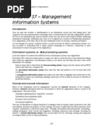 Chapter 37 - Management Information Systems