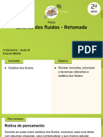 Estática Dos Fluidos - Retomada: Física