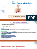 Respiratory Module Pathology Lecture 1, Upper Respiratory Tract, Atelectasis, ARDS