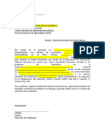 Carta Solicitud Vinculo Laboral