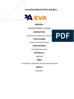 TAREA IV Formulación y Aprobación Del Presupuesto Municipal'