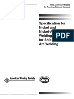 Specification For Nickel and Nickel-Alloy Welding Electrodes For Shielded Metal Arc Welding