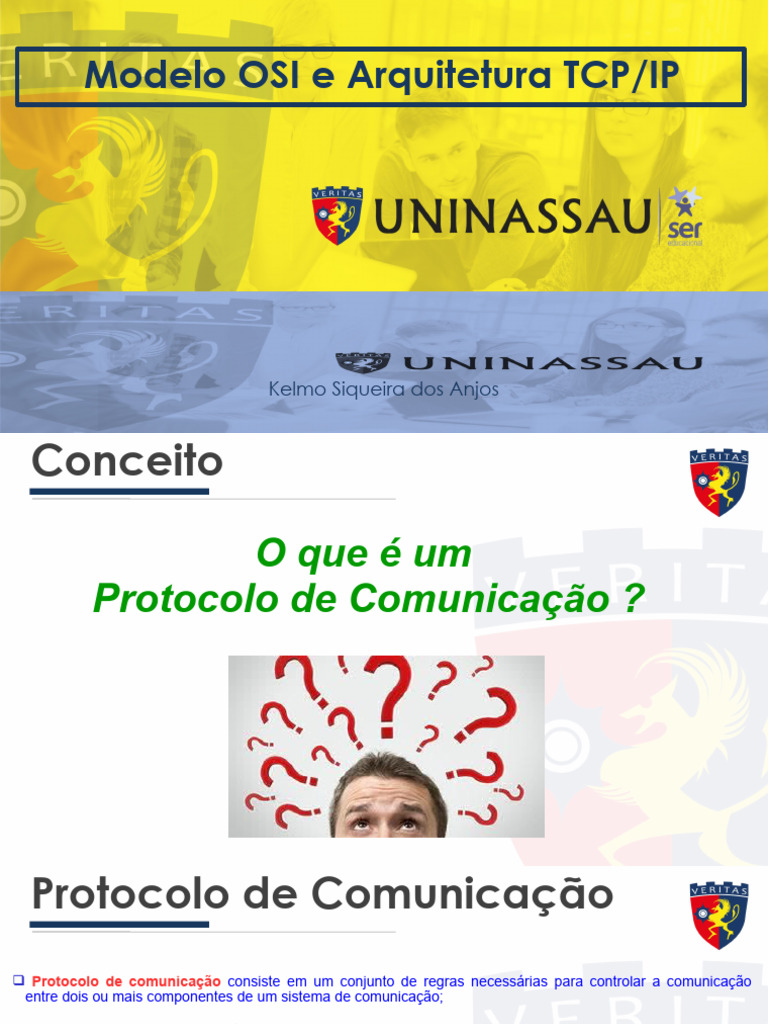 Modelo Osi e TCP Ip 2024 1 | Download grátis PDF | Modelo OSI | Suíte ...