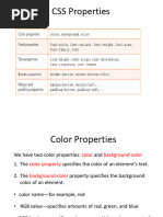 CSS Properties