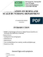 Presentation On Burns by Nursing Department